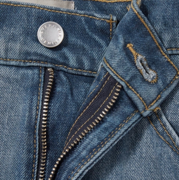 NWOT Everlane The Original Cheeky Jean Organic Cotton size 28 crop in stone wash - Picture 8 of 10